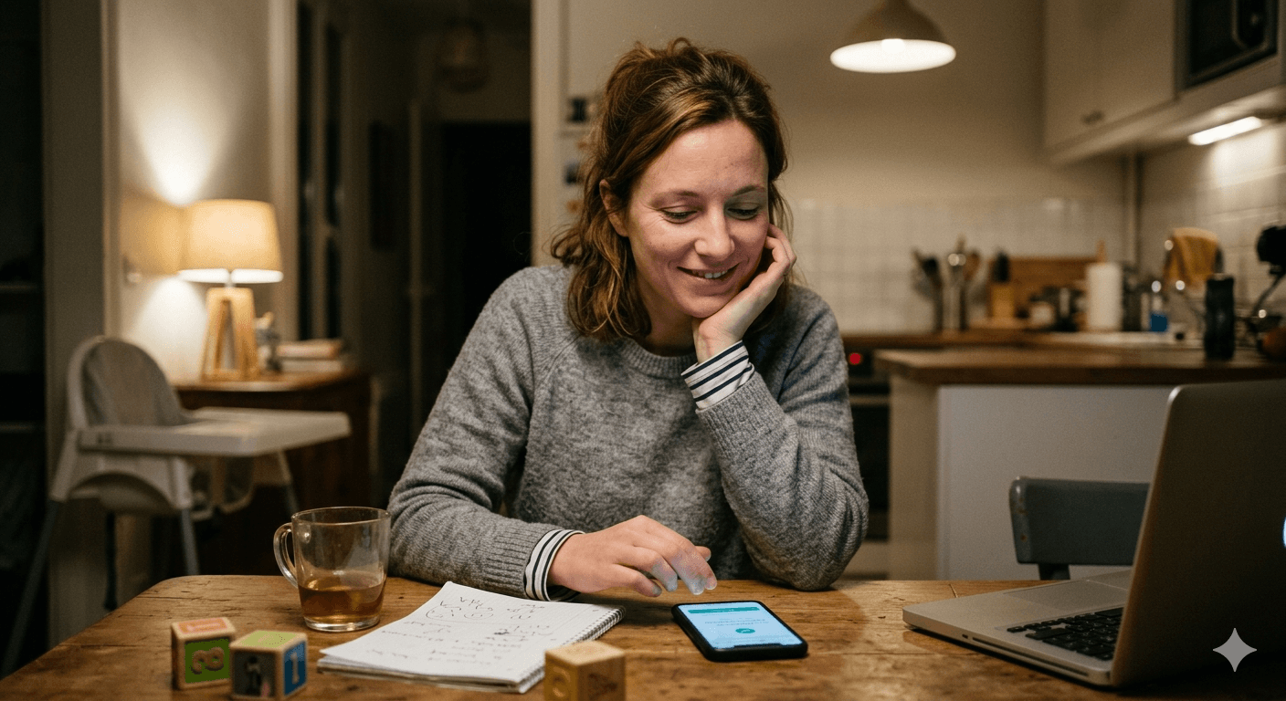 Sophie, 34 ans, parent urbain employant une assistante maternelle en Île-de-France